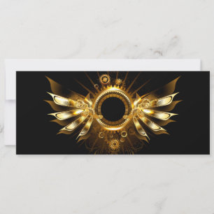 Steampunk wings card