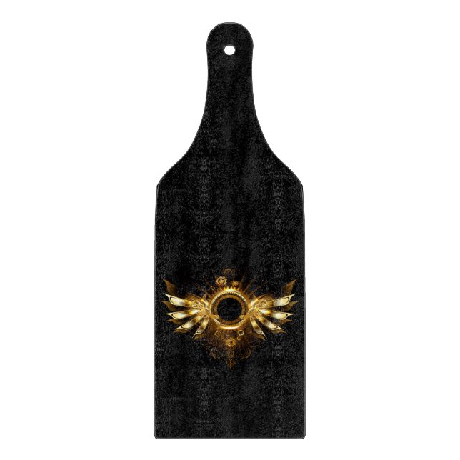 Steampunk wings cutting board (Front)