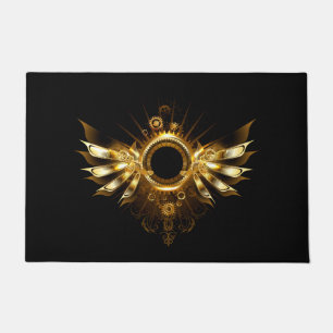 Steampunk wings doormat