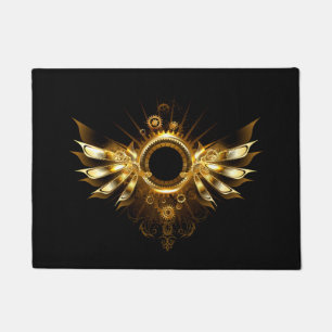 Steampunk wings doormat