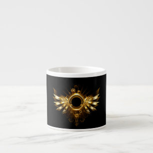 Steampunk wings espresso cup