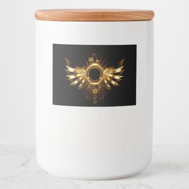 Steampunk wings food label (Front)
