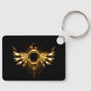 Steampunk wings key ring