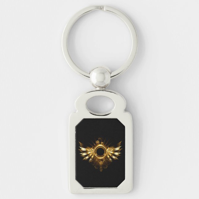 Steampunk wings key ring (Front)
