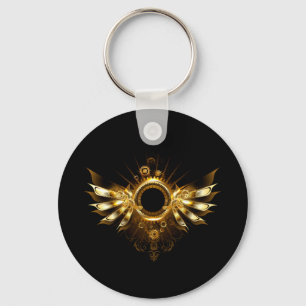 Steampunk wings key ring