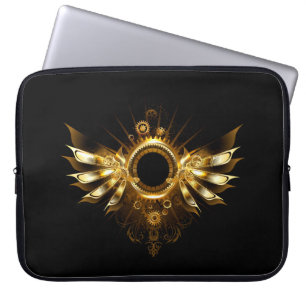 Steampunk wings laptop sleeve