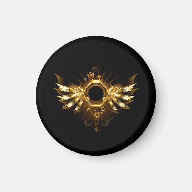 Steampunk wings magnet (Front)