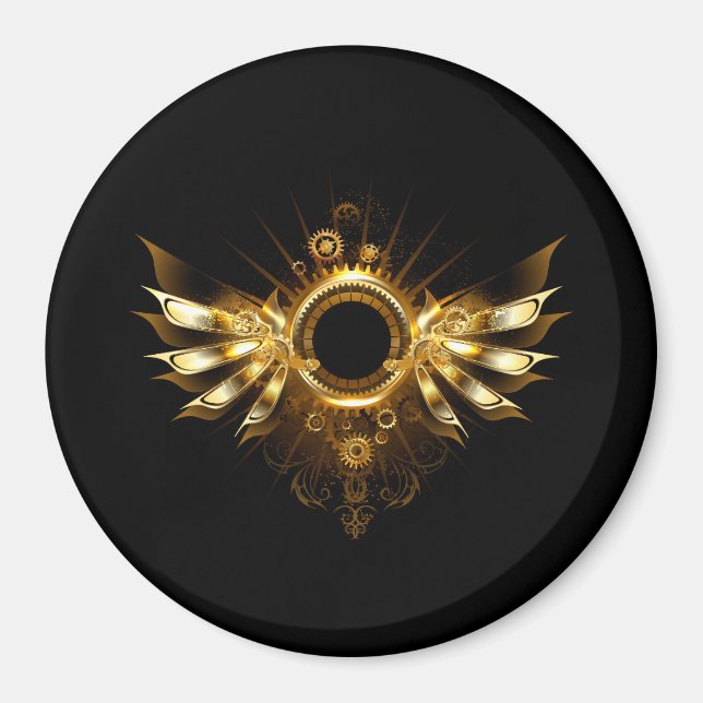 Steampunk wings magnet (Front)