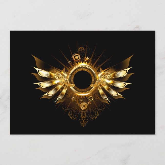 Steampunk wings menu (Front)