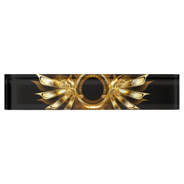 Steampunk wings nameplate (Front)