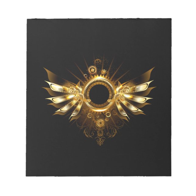 Steampunk wings notepad (Front)