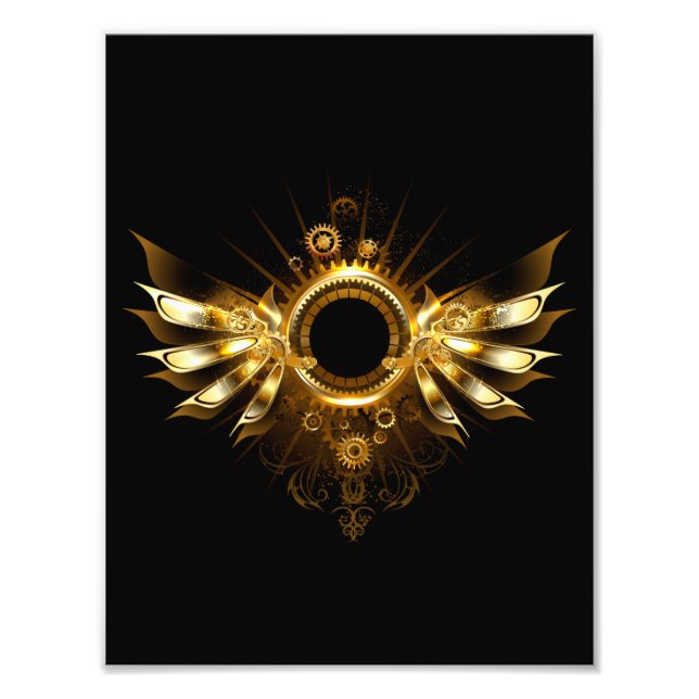 Steampunk wings photo print (Front)