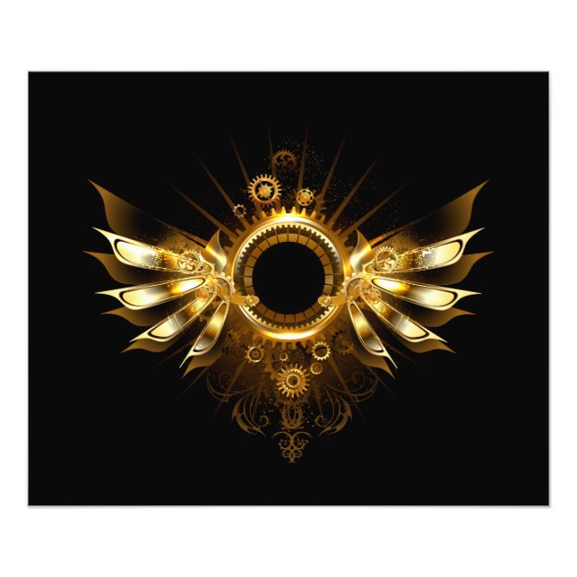 Steampunk wings photo print (Front)