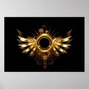 Steampunk wings poster
