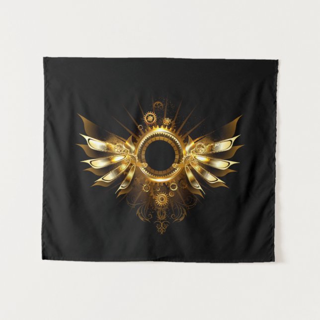 Steampunk wings tapestry (Front (Horizontal))