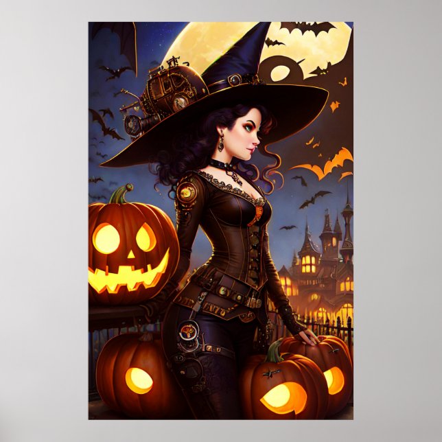 Steampunk Witch 3 Poster (Front)