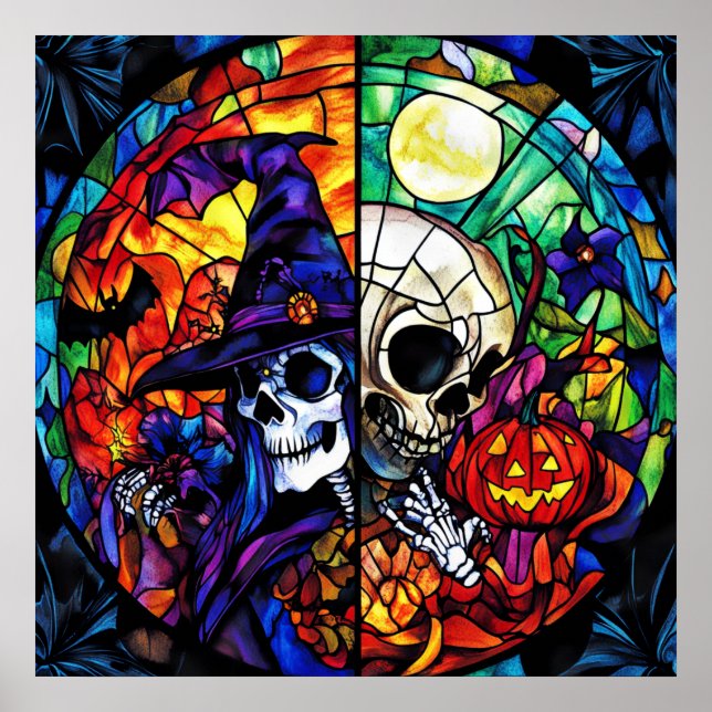 Steampunk Witch Art Poster (Front)