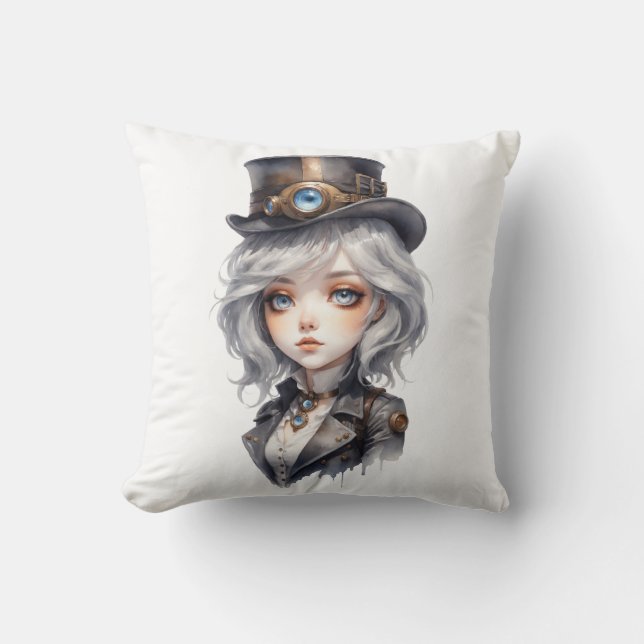 SteamPunk Woman Cushion (Front)