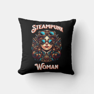 Steampunk Woman Cushion
