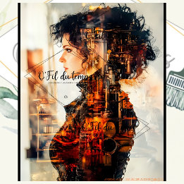 Steampunk Woman Decoupage v6 Tissue Paper