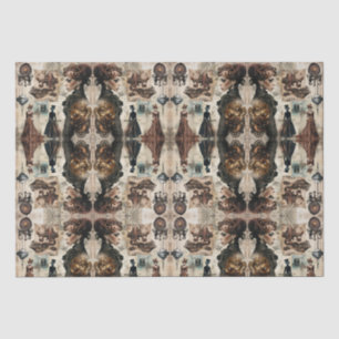 Steampunk women tissue paper