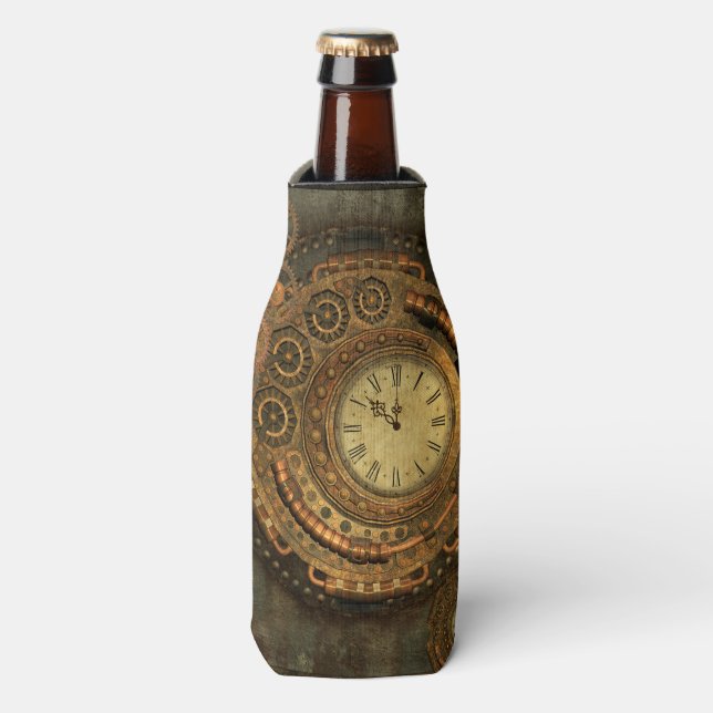 Steampunk, wonderful clockwork bottle cooler (Bottle Front)