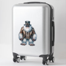 Steampunk Yeti Transparent Sticker