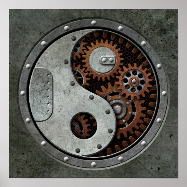 Steampunk Yin Yang Poster (Front)