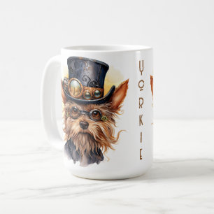 Steampunk Yorkshire Terrier Dog Coffee Mug