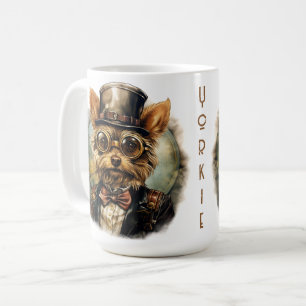 Steampunk Yorkshire Terrier Dog Coffee Mug