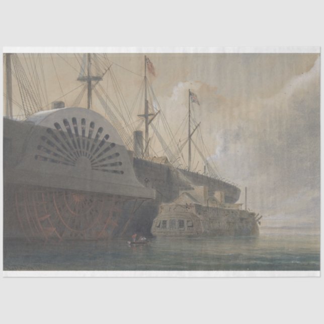 Steamship Furniture Decoupage Paper (Front)