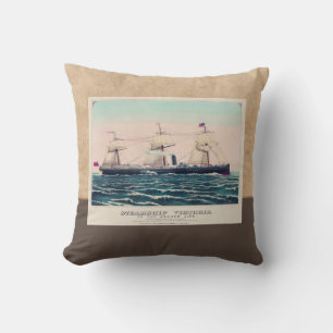 Steamship Victoria of the Anchor Line, 1876 Cushion