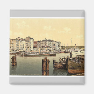 Steamship wharf, Stettin Harbour, Pommeraina, Magnet