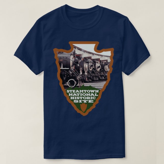 Steamtown National Historic Site arrowhead  T-Shirt (Design Front)