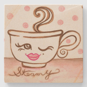 Steamy Coffee Cup Coaster Gift