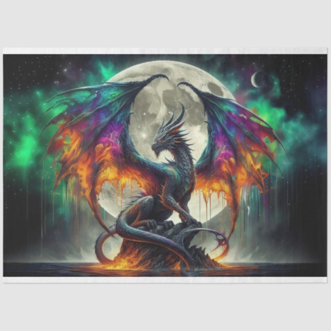 Steamy Dragon Tissue Paper (Front)