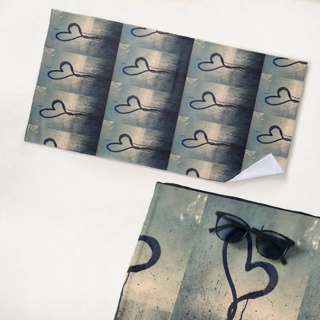 Steamy Hearts Beach Towel (Creator Uploaded)