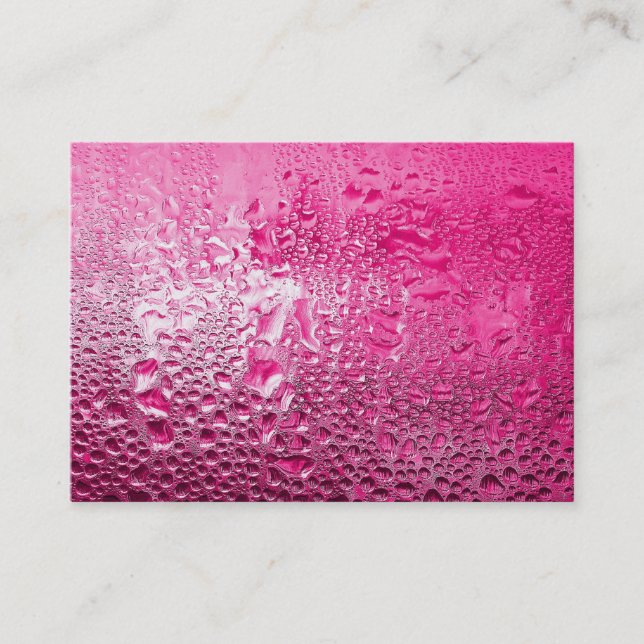 Steamy Pink Business Card (Front)