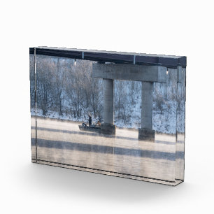 Steamy Winter Fishing Table Rock Lake Photo Block