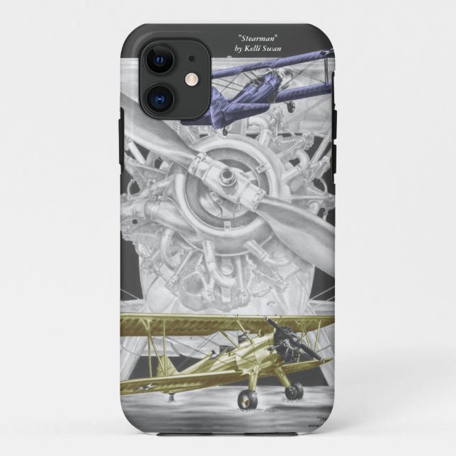 Stearman Biplane Case-Mate iPhone Case (Back)