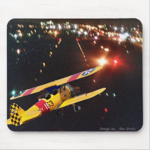 Stearman Nite Lndg Mouse Pad