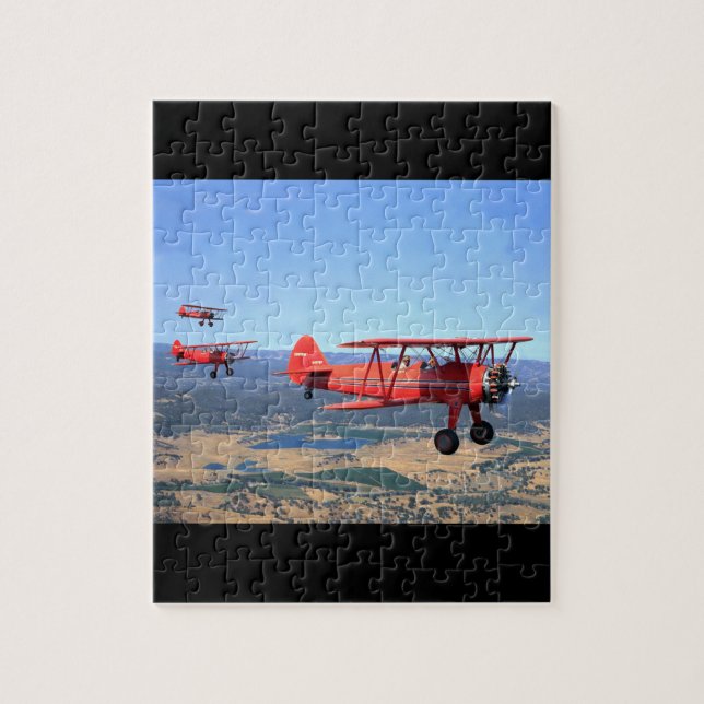 Stearman, PT-17, 1943_Classic Aviation Jigsaw Puzzle (Vertical)