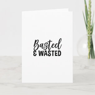 Sted And Wasted Happy Thanksgiving Funny Group Mat Card