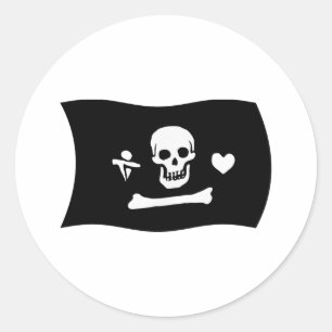 Stede Bonnet Flag Sticker