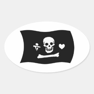 Stede Bonnet Flag Sticker