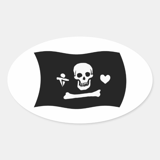 Stede Bonnet Flag Sticker (Front)