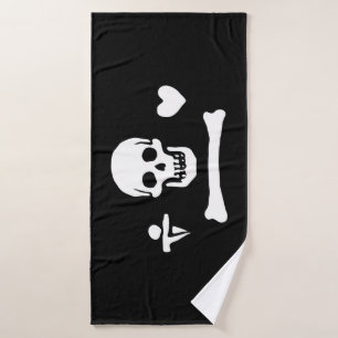 Stede Bonnet Pirate Flag Jolly Roger Bath Towel