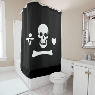 Stede Bonnet Pirate Flag Jolly Roger Shower Curtain