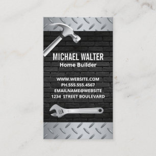 Steel and Brick Builder Tools Business Card