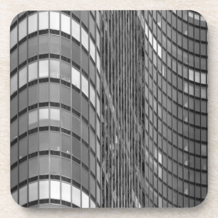 Steel and glass curtain wall of modern coaster